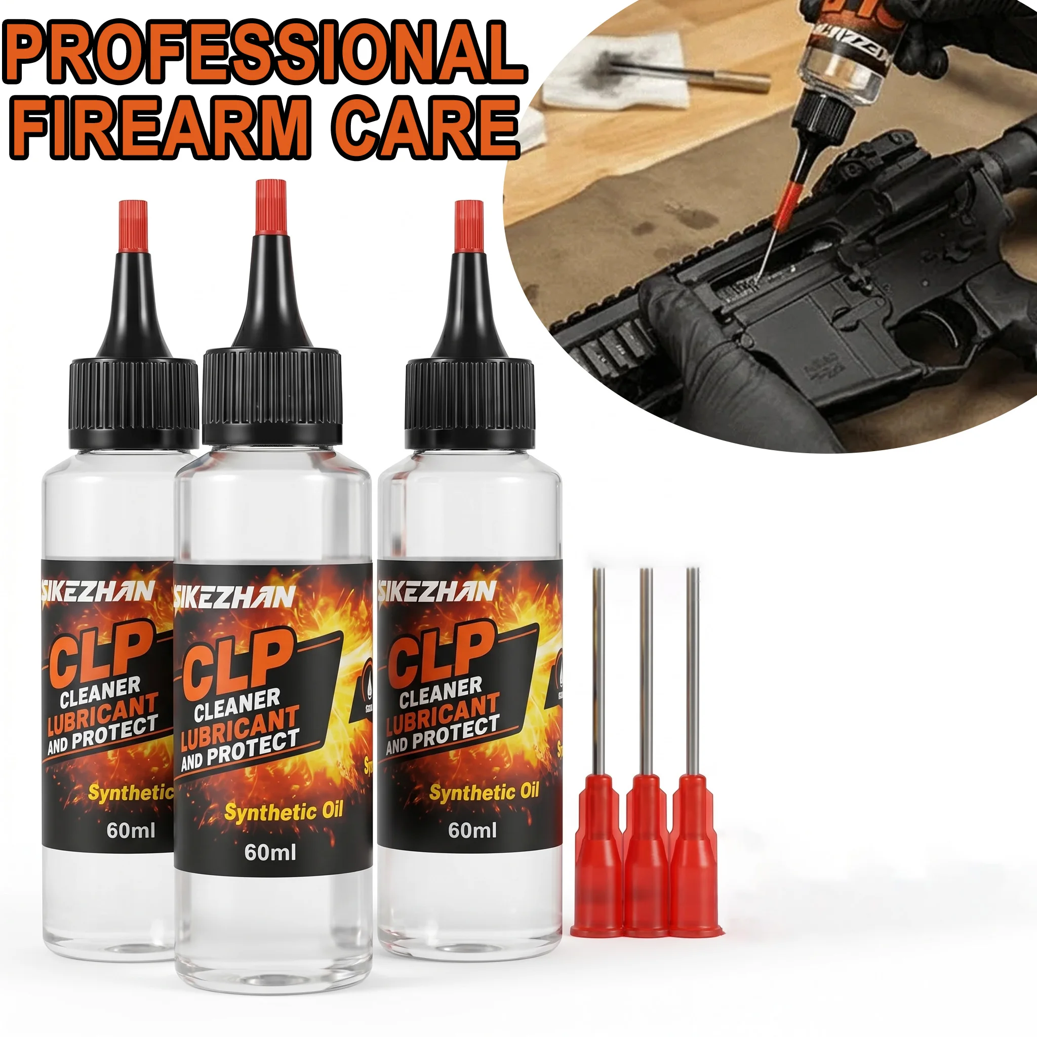 Gun Oil CLP Cleaner Lubricant Precision Needle Tip 60ml Maintenance Liquid for Rifle Pistol Shotgun Rust Protection