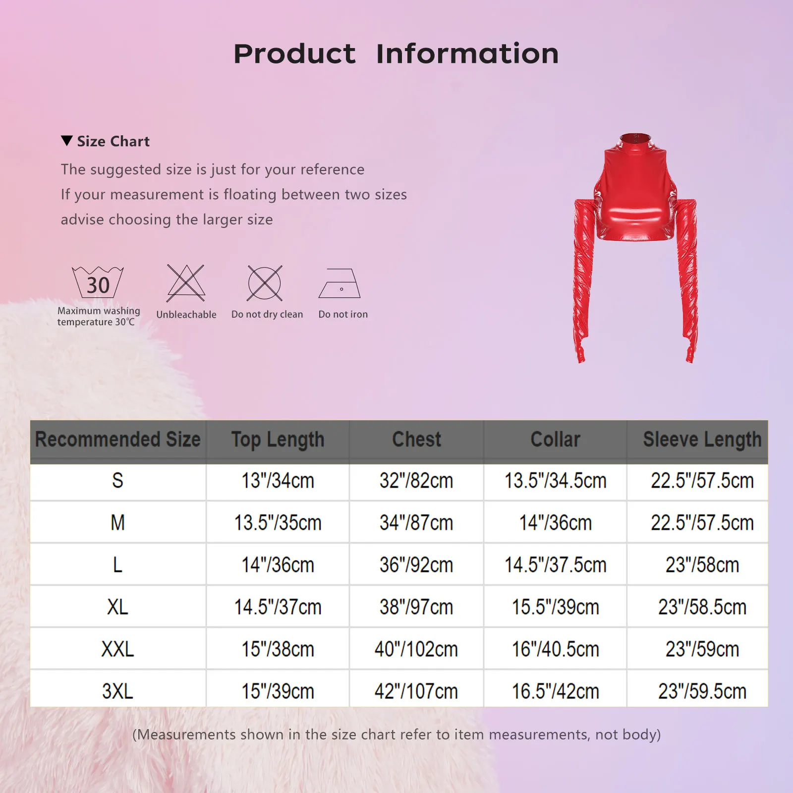 Top corto da donna senza schienale in PU lucido con spalle scoperte T-shirt in pelle a maniche lunghe Top Clubwear per festival di musica da ballo rave party