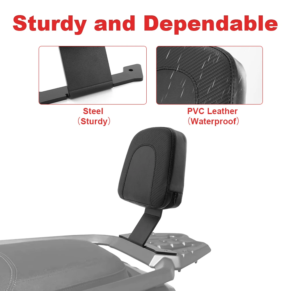 مسند ظهر الركاب الخلفي لياماها YW125 زوما 125 2022 2023 2024 2025 دراجة نارية دعم سيسي بار مع وسادة وسادة #3