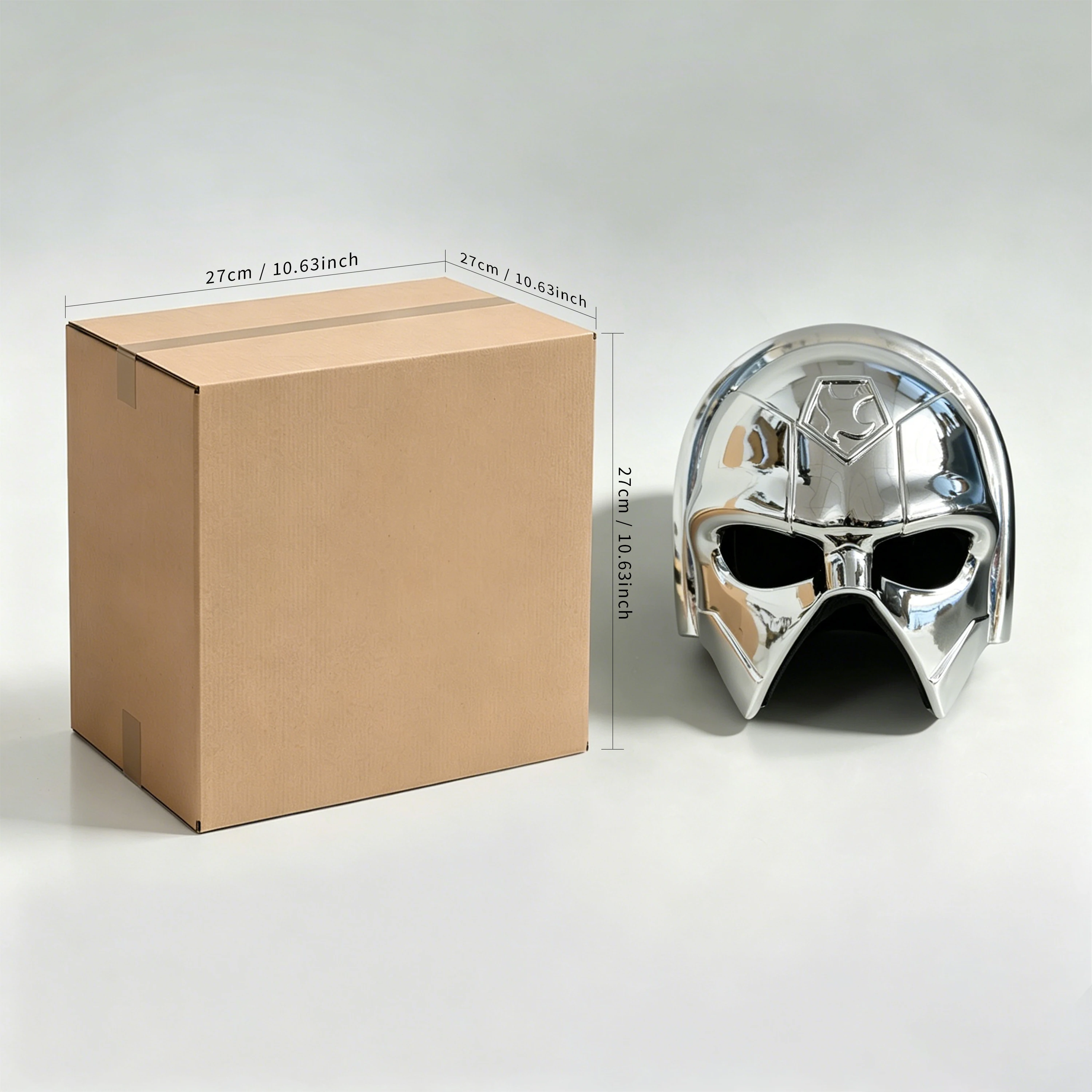 Peacemaker The Suicide Squad Helmet Chrome Plated Cosplay Mask DC Adult Wearable Armor Halloween Gift view 4