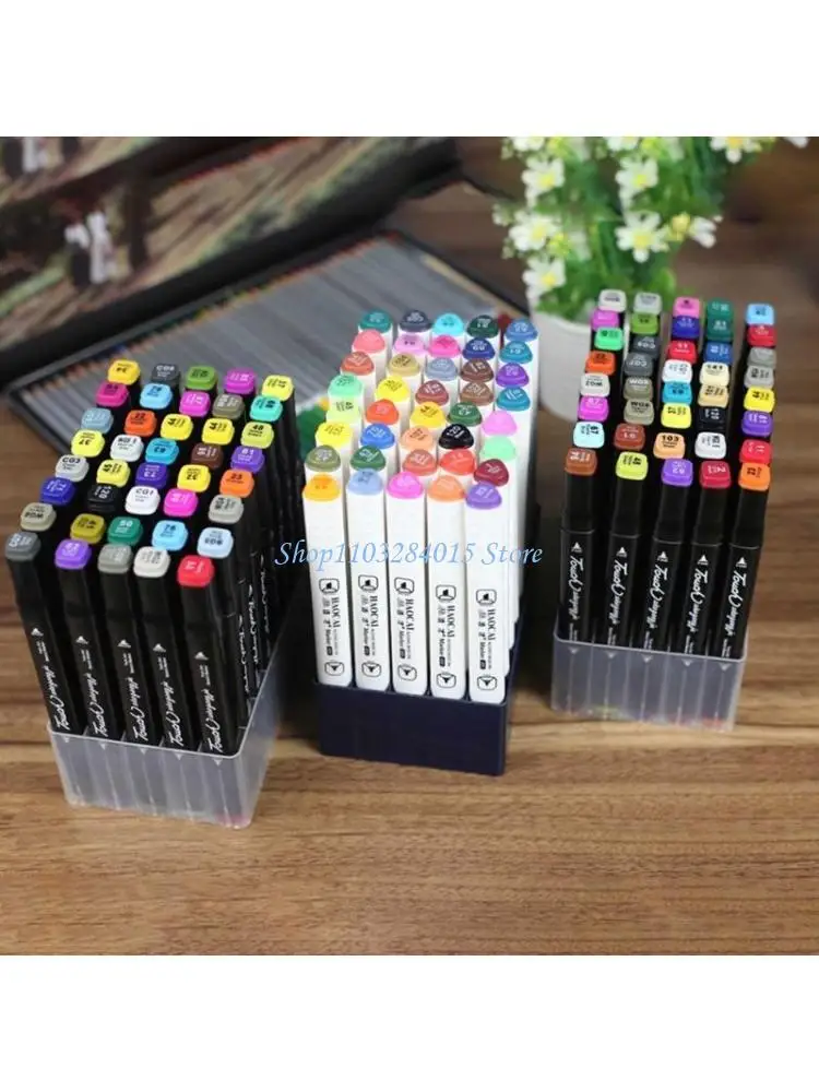 R6FF Marker Pen Holder for Case Stackable Desk for Case for Marker Pens Bru