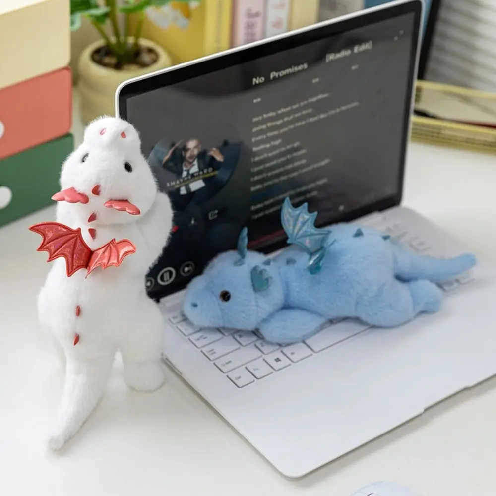 Soft Material Little Flying Dragon Fabric Kawaii Design Dinosaur Fun 28cm Simulation Dinosaur Pillow Decorative Cushion