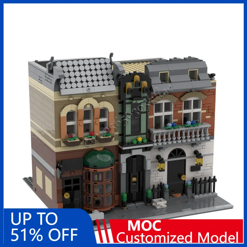 1650 PCS Construction Baker Street MOC Customize Modular Building Block Creative Design Educational DIY Birthday Toy Gift