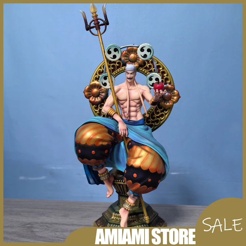 

39cm One Piece Enel God Statue Thunder Deity Sitting Pose Large Figure Premium Color Box Collectible Model Decoration Gift Toy