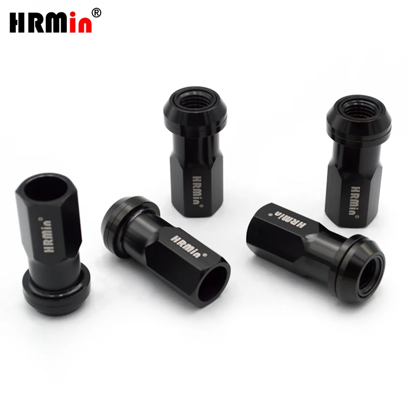 HRMin 10.9 grade Gr.5 titanium open end cone seat free washer wheel lug nut M12*1.5*45 for Toyoto,Mazda,Honda,Acura,Scion,Lexus