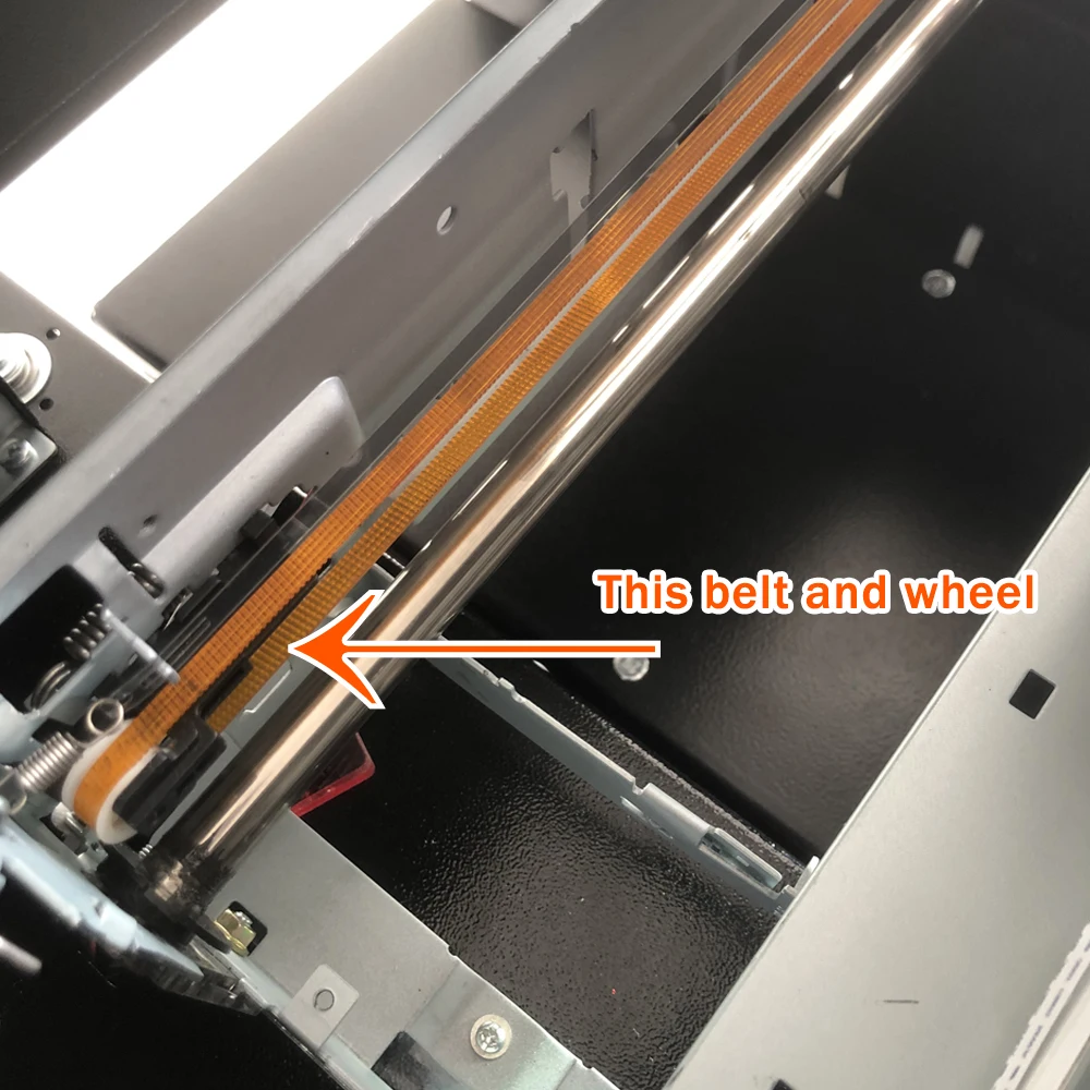 For Epson A4 UV DTF printer CR motor belt, compatible with L800 L801 L805 R330 carriage unit belt and roller small wheel slide