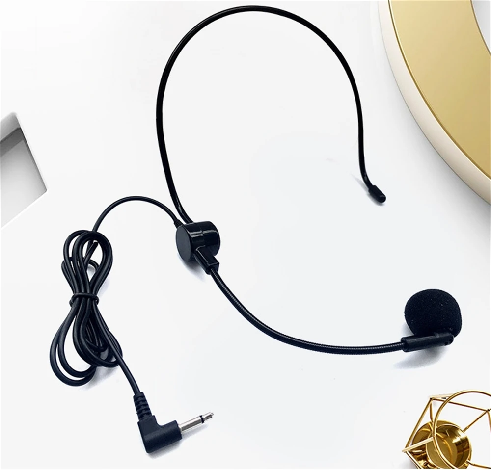 SHIDU سماعة رأس مرنة سلكية ميكروفون مكثف ميكروفون لمضخم الصوت المحمول مكبر الصوت مؤتمر المعلم المتكلم