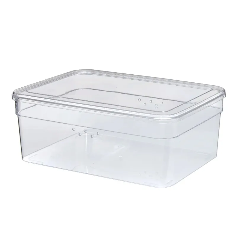 

Clear Plastic Glossy Extra Wide Shoe Box with Lid, Adult Size, One Pair Size, One Tier