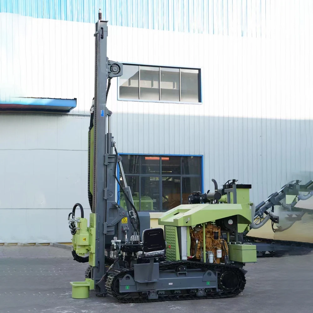 

CSLC-618GF Crawler Mining Drill Piling Driver Rig Multi-Function Hydraulic Photovoltaic Drilling Rig Engine Motor Gearbox Core