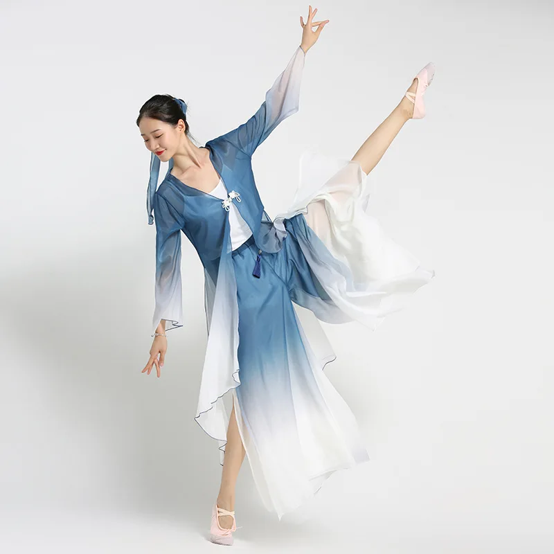 

Classical dance costumes, summer gauze costumes, performance costumes, tops, graceful body movements, dance basic training, card