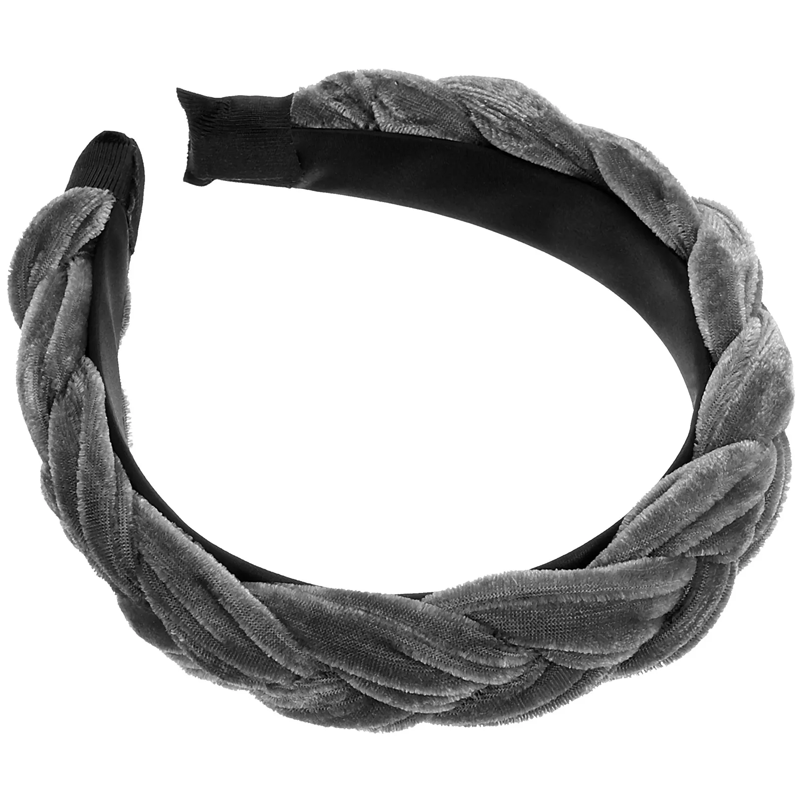 

Gold Velvet Headband Wide Hair Hoop Hairbands Grey Elegant Lady Hair Accessory Comfortable Durable Decorations Daily