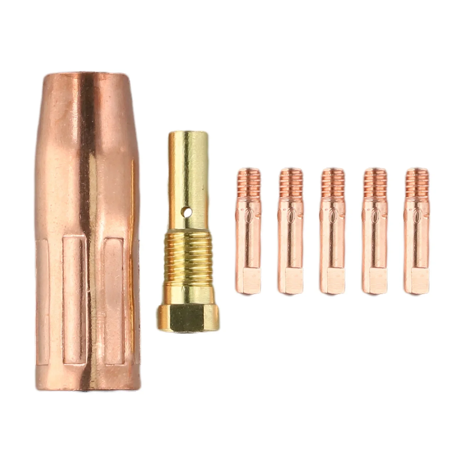 Kit de Boquillas de Latón sin Gas para Soldadura MIG con Núcleo de Flujo, 0.6 0.8 0.9 1.0 1.2mm, para Century FC90 80GL Easy Weld Ti Easy Flux