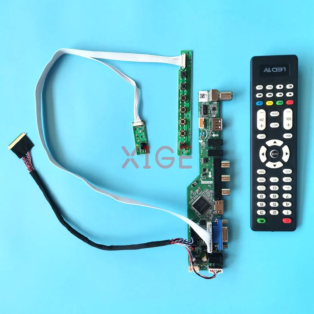 

Kit Driver Controller Board For LP156WF4-SLB1/SLB6/SLBA/SLC1 15.6" Analog TV HDMI+VGA+AV+USB Laptop Screen 1920x1080 40-Pin LVDS