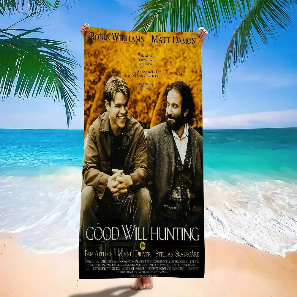 Movie Sticky Good Will Hunting Bath Towel Microfiber Soft Water Absorbing Breathable For Girl Kids Decorative Beach Towel