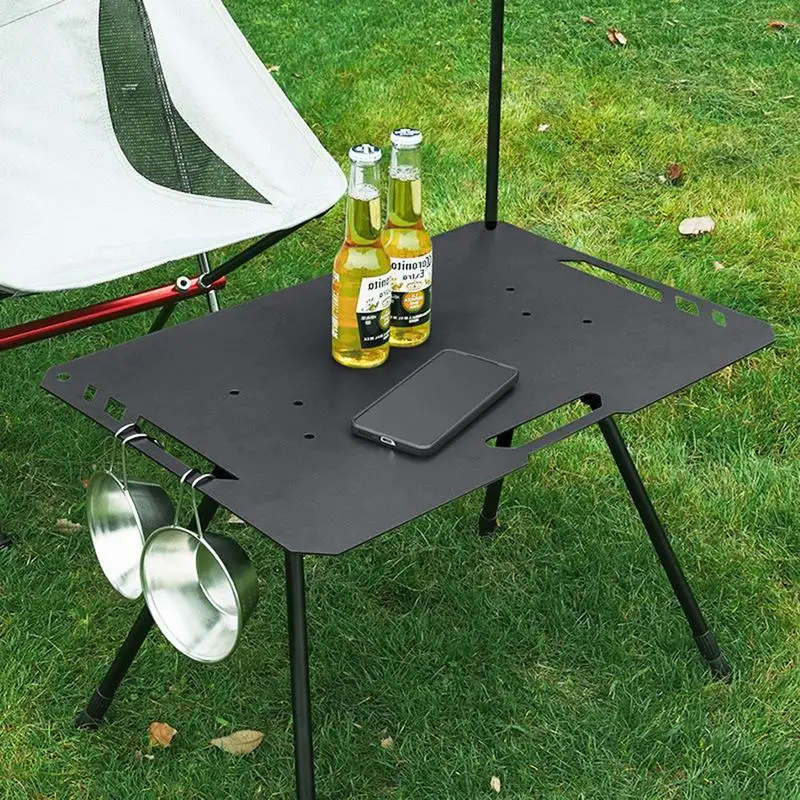 Mesa plegable portátil para exteriores, mesa de Camping de altura ajustable, aleación de aluminio, mesa de comedor ultraligera para jardín, viaje,