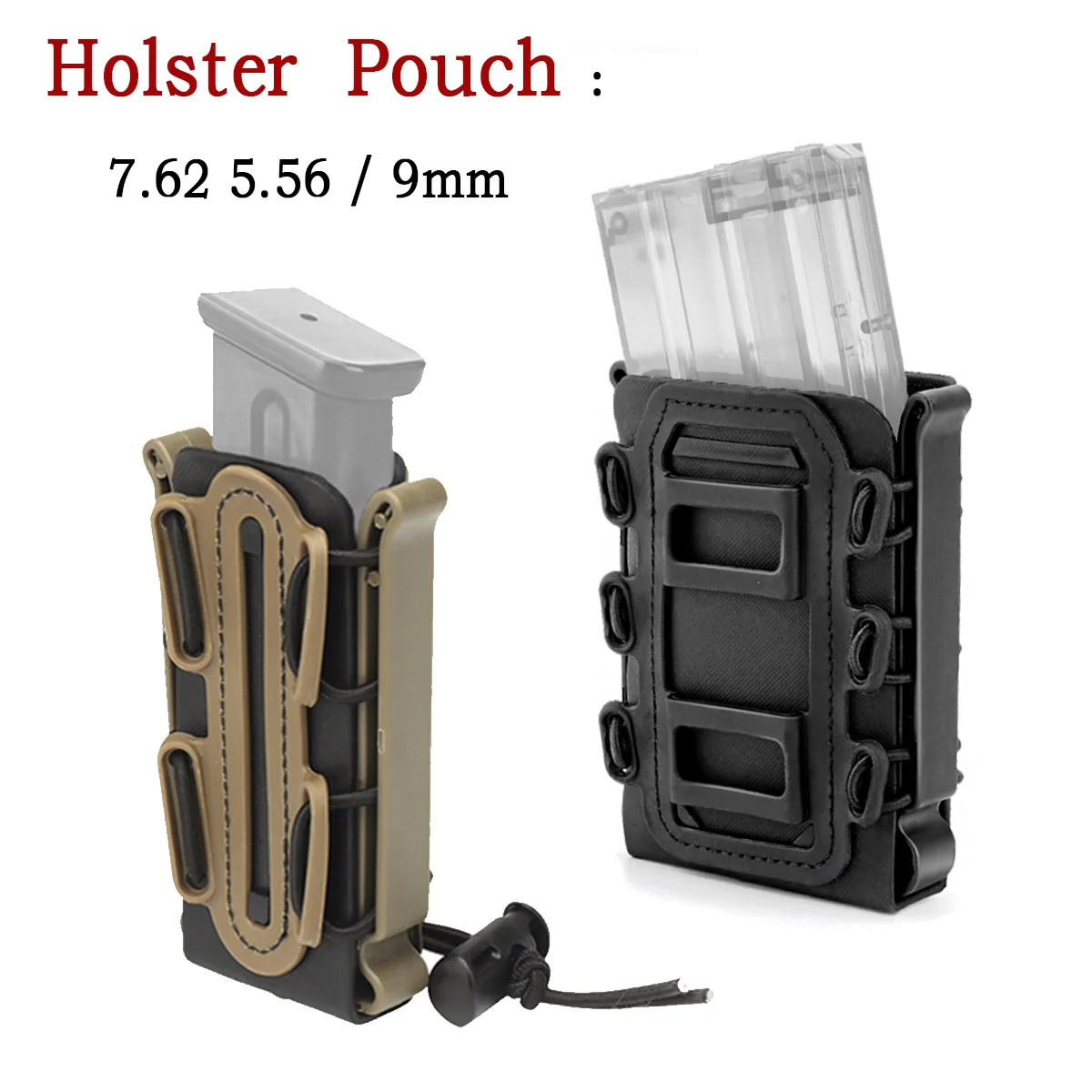 

Tactical Molle Magazine Pouch Carrier 7.62 5.56 9mm Fast Mag Holster Case Holder Gun Hunting AR 15 M4 AK 47 Rifle Accessories