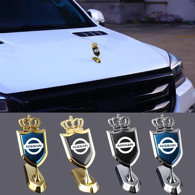 

Car Styling Front Hood Crown Badge Sticker for Nissan Nismo Note Sylphy Leaf Murano Tiida X-Trail Xterra Qashqai Almera Navara