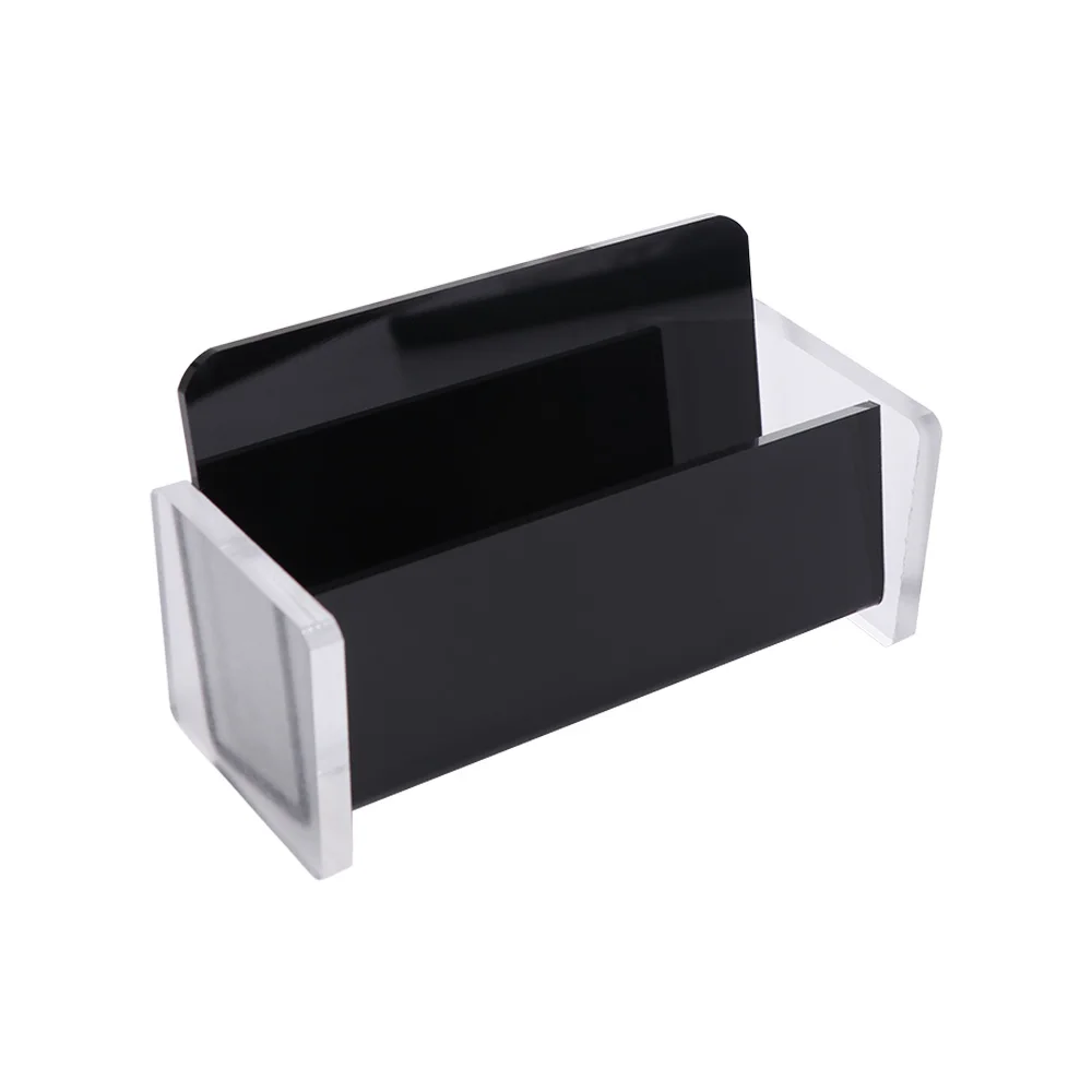 Black&Clear Acrylic Business Card Holder Elegant Design High-End Business Cards Display Holders Card Storage Card Organizer