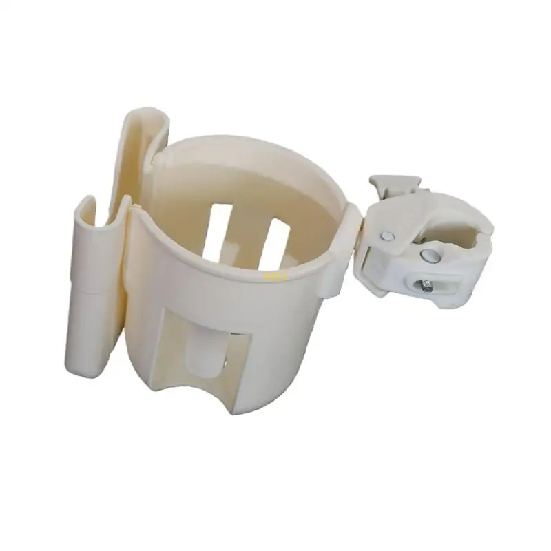 

2 in 1 Pushchair Cup Holder & Mount Tool Installation Flexible Positioning User Friendly Plastic