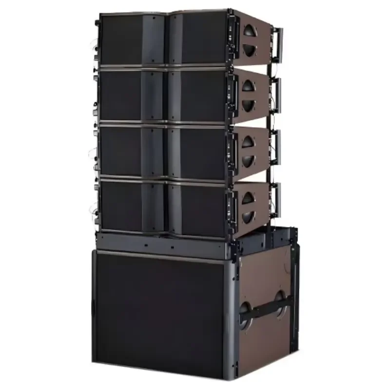 Portable Active Line Array Speaker Kit with Hoisting Hardware for Touring Performance