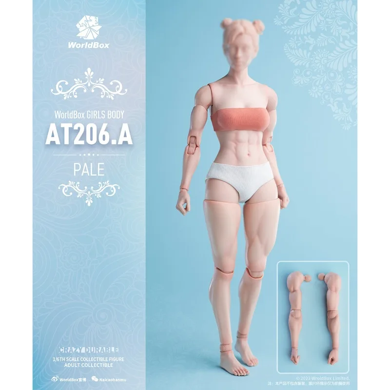 Worldbox Originale AT206 1/6 Versione Muscolare Vegetariano Femminile Bambola Mobile Accessorio Modello Giocattolo Collezione Regalo in Magazzino