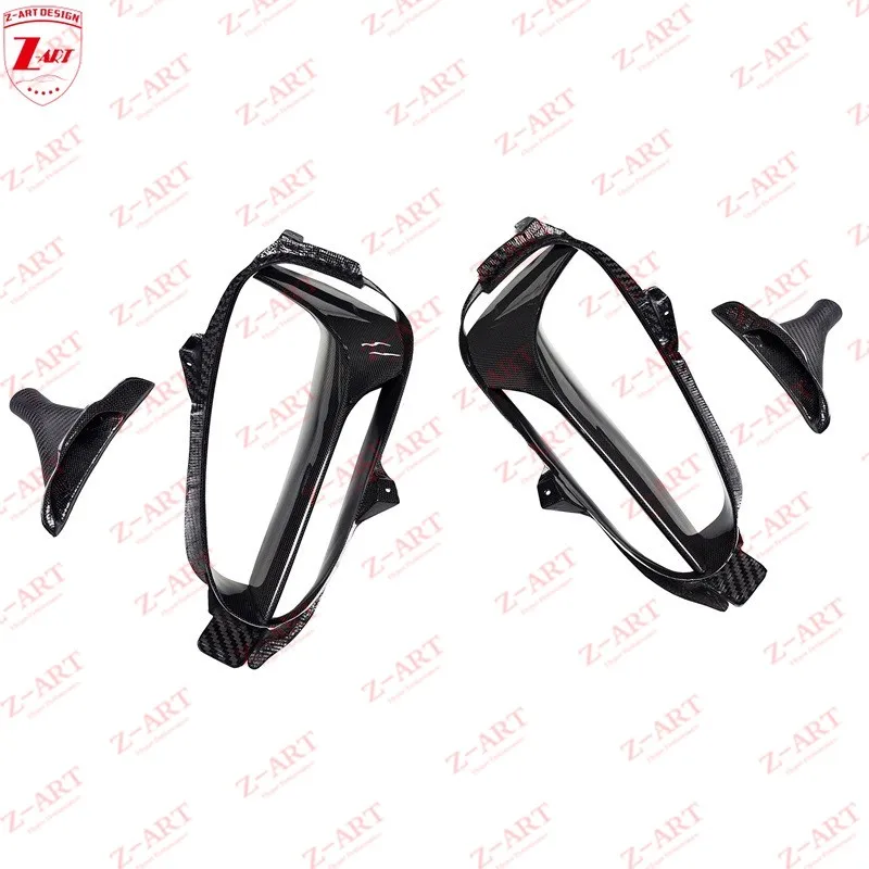 Z-ART SF90 Dry Carbon Fiber Side Vents for Ferrari SF90 Side Breather for SF90 Dry Carbon Fiber Replacement Air Vents