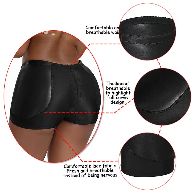 Body Shaper Butt Lifter Panties Women Hip Shapewear Seamless Fake Big Ass Booty Push Up Panty Hip Enhancer