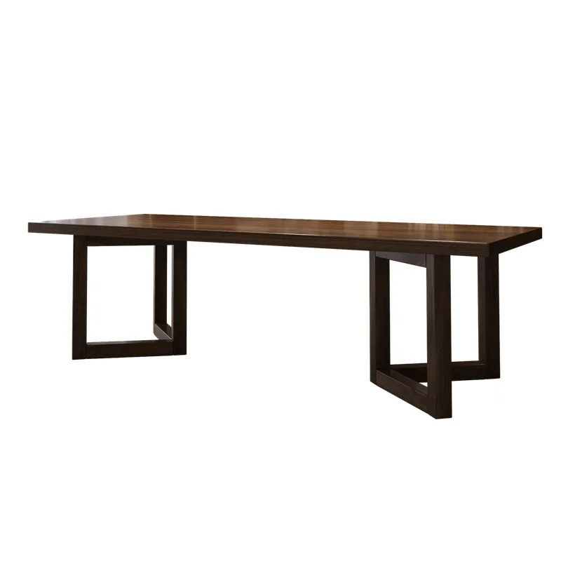 New Chinese all-solid wood tea table full set, kung fu tea table, household large board table