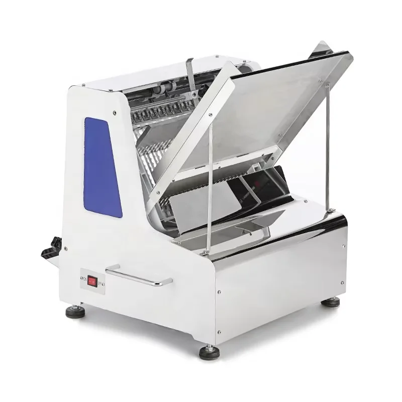 Commercial Bread Slicer Machine for Bakery Stainless Steel Electric Toast Cutter Bread Slicer Loaf Cutting Machine