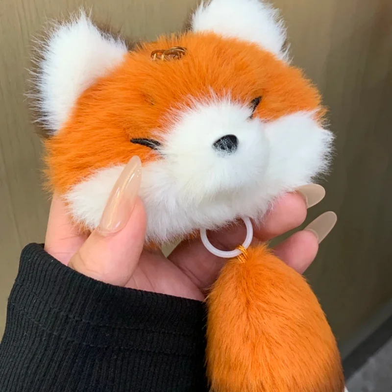 Natural History Museum Of China Plush Fox Keychain Soft Stuffed Animal Bag Pendant Phone Charm Birthday Holiday Gift