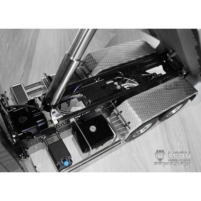 Zabawki LESU 1/14 MAN 6x6 RC Wywrotka Tripper Metalowy przedni cylinder Hydrauliczne samochody RC ze światłami Dźwięk dla dorosłych