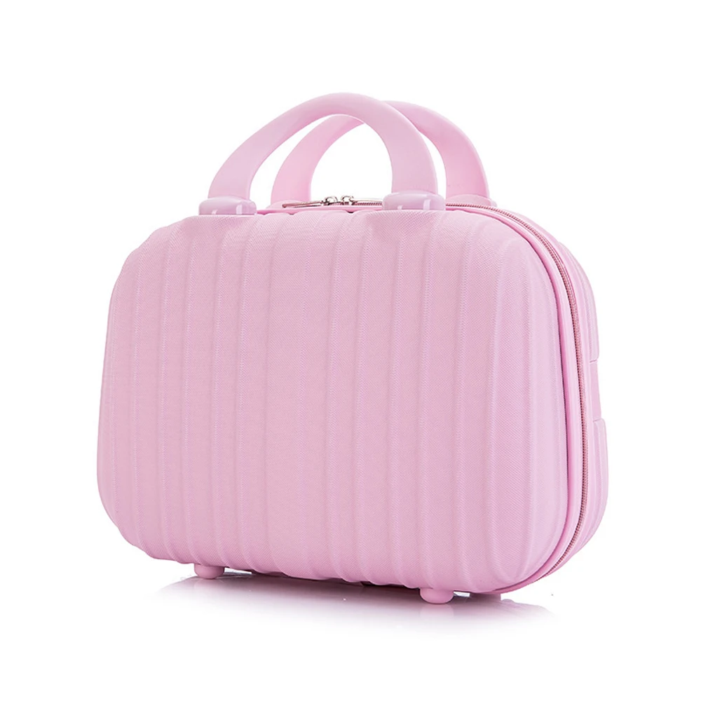 Purple Waterproof Women Small Suitcase Traveling Makeup Bag With Handle 14" Size:31-25-14.5CM