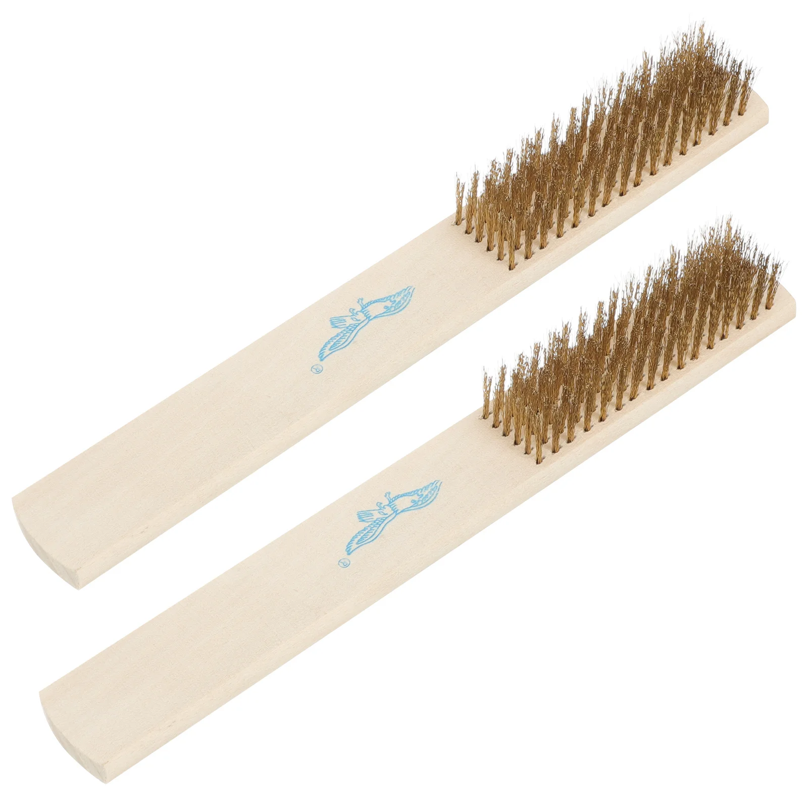 Spazzola metallica con impugnatura comoda da 2 pezzi per la rimozione della vernice antiruggine e il filo per la pulizia delle scorie di saldatura per la pulizia della spazzola spelafili pulita