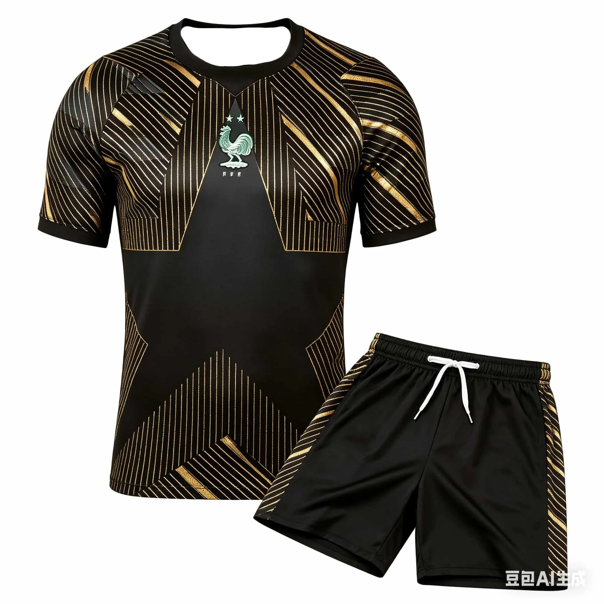 

2026 New Men's T-Shirt Set - French National Team Jersey - Summer Training Wear - Adult Sports Top - Shorts