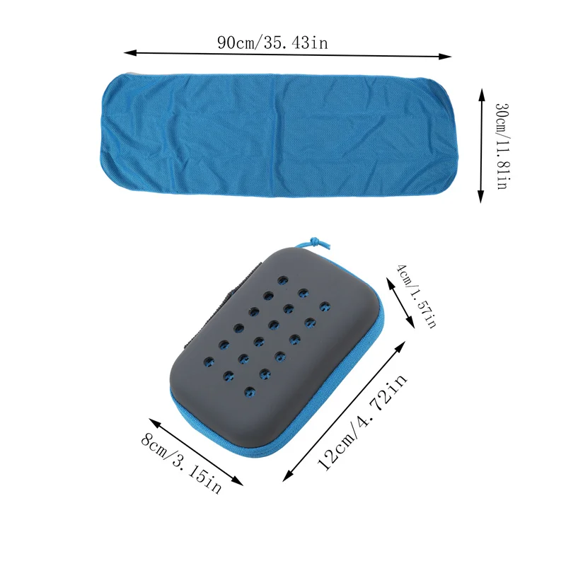 EVA Boxed Cool Sports Towels Outdoor Cooling Fitness Quick Drying Towels Sweat Absorption Quick Dry Ice Towels Running Sports image 5