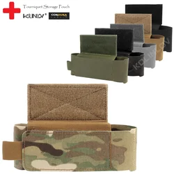 IFAK-Bolsa de torniquete táctico, soporte para cizallas de Trauma EMT, bolsa de almacenamiento EDC, linterna, gato, tijera médica, bolsa de cinturón Molle