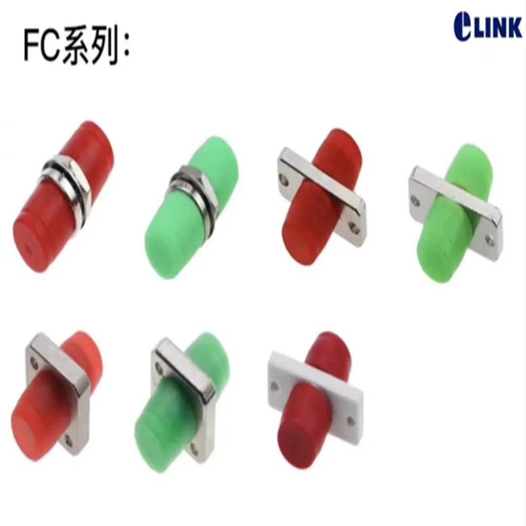fiber optic adapter FC d SM MM Rectangular square ftth coupler fibra optica connector FCAPC free shipping IL 0.2dB 50pcs