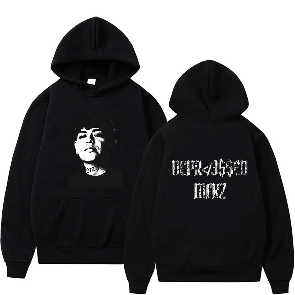 

Junior H Big Face Graphic Hoodie Sad Boyz Depressed Mfkr Album Merch Sweatshirt Men Women Fashion Oversized Hoodies Streetwear