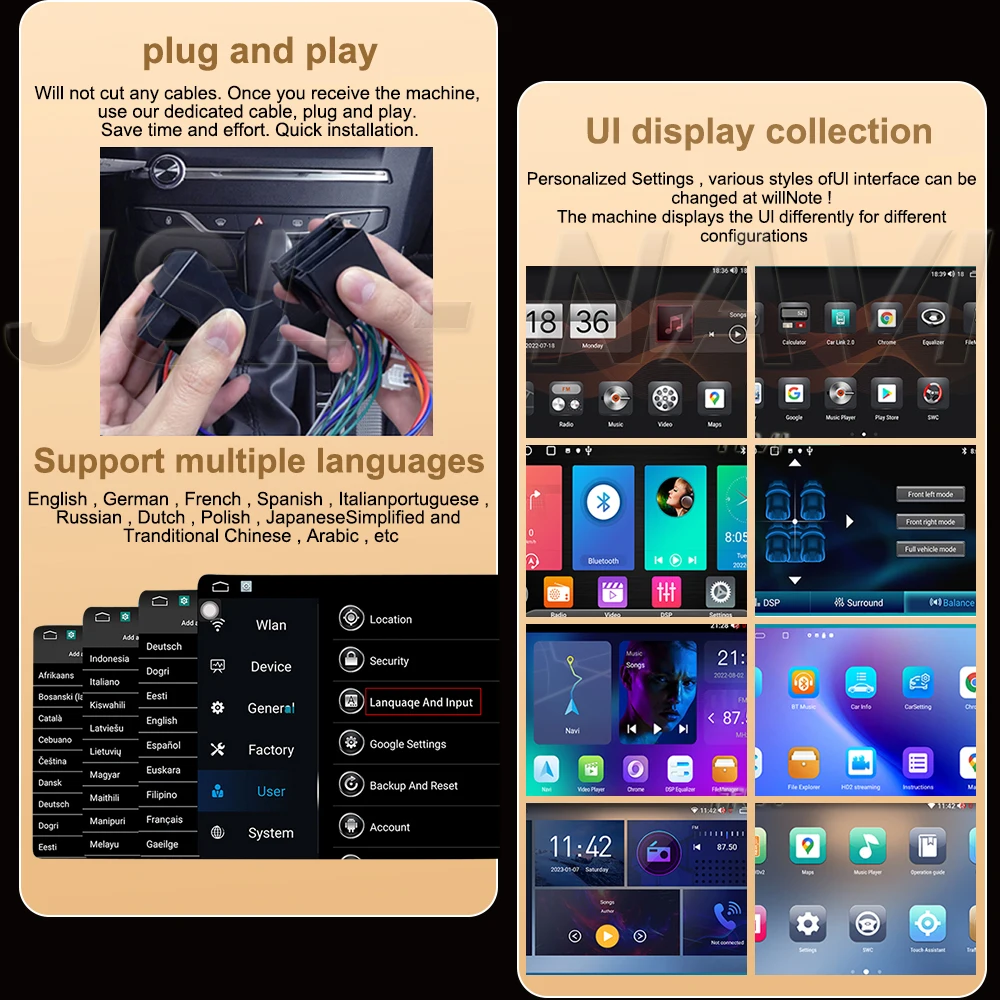 Android 13 CarPlay Car Radio For Dongfeng DFSK Glory 560 S560 2017-2023 GPS Navigation Multimedia Video player Stereo 360 Camera