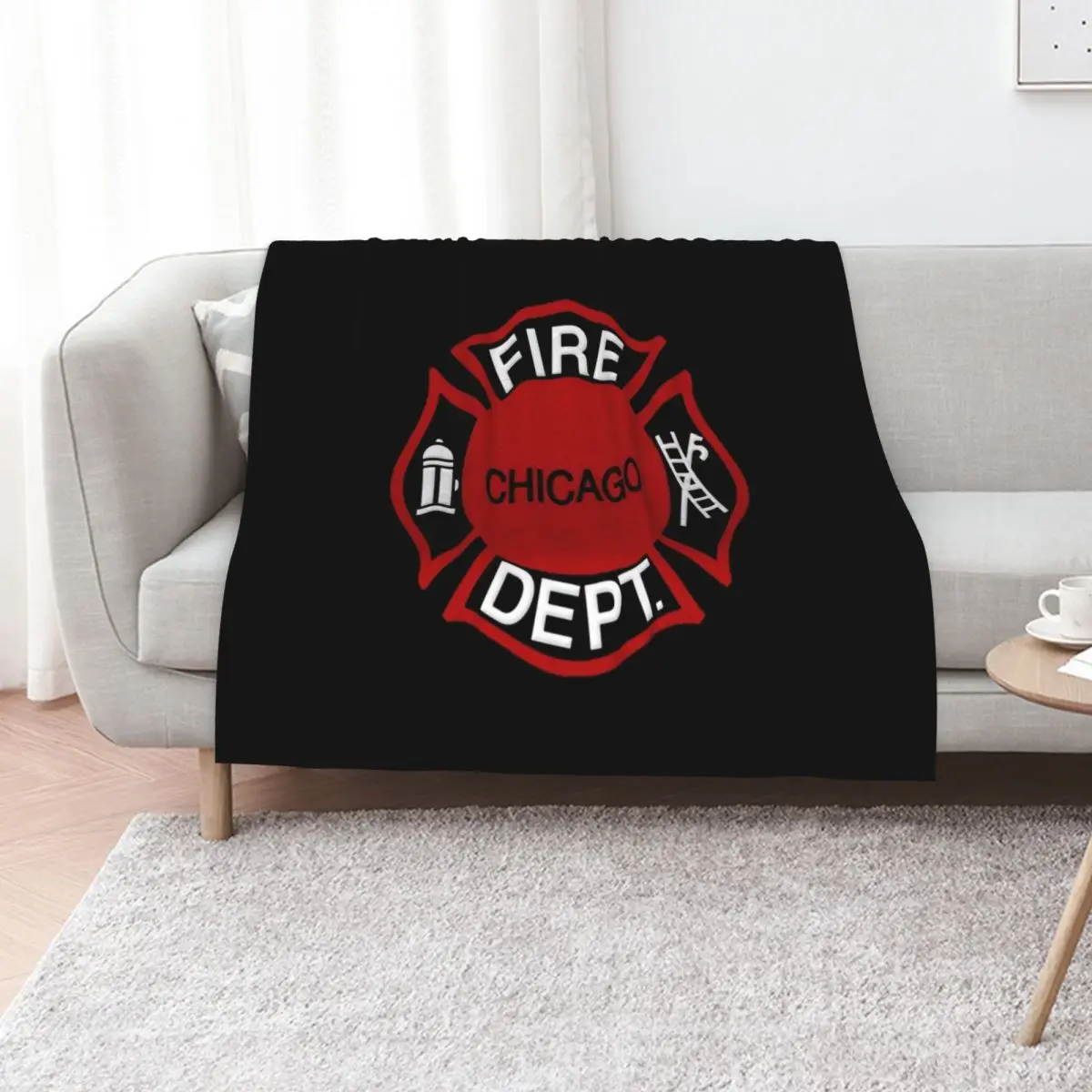 CFD Chicago Fire Department Throw Blanket Flannel Luxury St heavy to sleep For Baby Decorative Throw funny gift Blankets