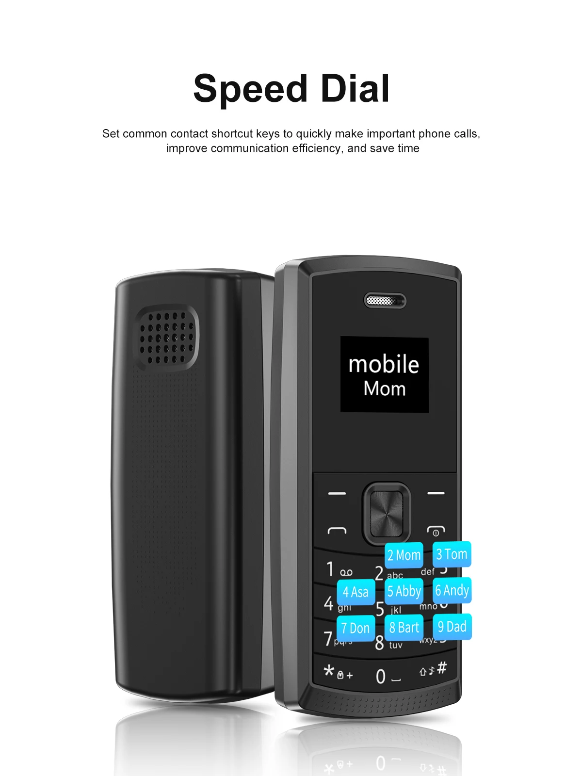 SERVO BM01 Mini Mobile Phone Magic Voice Speed Dial Bluetooth Dial-up Call Recording 2 SIM Standby 2G GSM Small Backup Cellphone