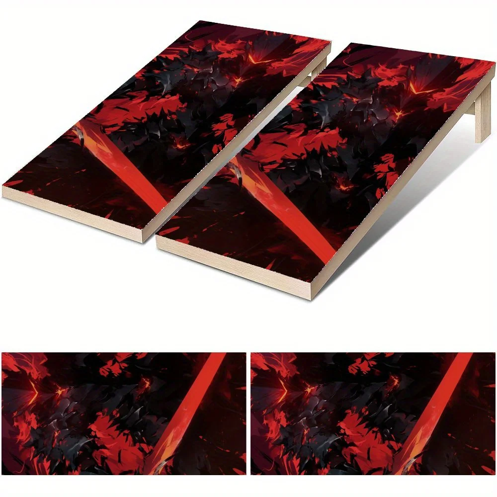 

Водонепроницаемая доска Cornhole Board Dark Prison Blood Glow, виниловые обертки, дизайн настольной игры из ПВХ для игр на открытом воздухе, идеально подходит для занятий спортом и отдыха, активи...