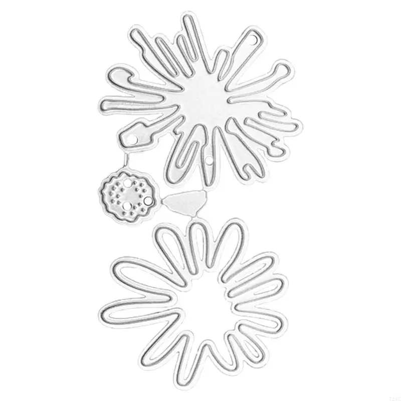 

T21C Die-Cut Chrysanthemum Flower Cutting Dies for DIY Embossing Stencils-Decor