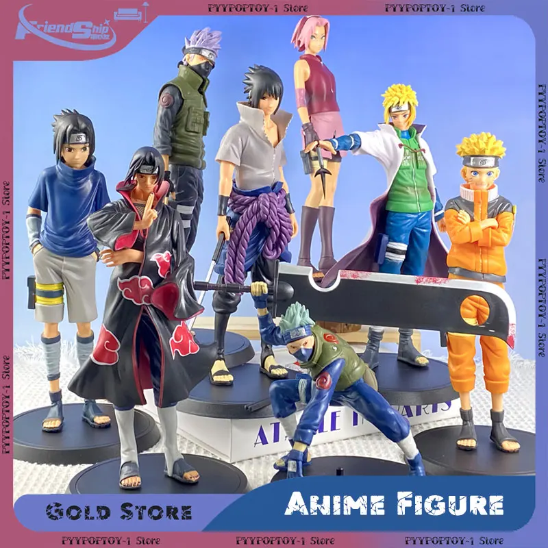 

Anime Naruto Figure Sasuke Uchiha Kakashi Action Figurine Uzumaki PVC Statue Desktop Decoration Collectible Model Toys Boy Gifts
