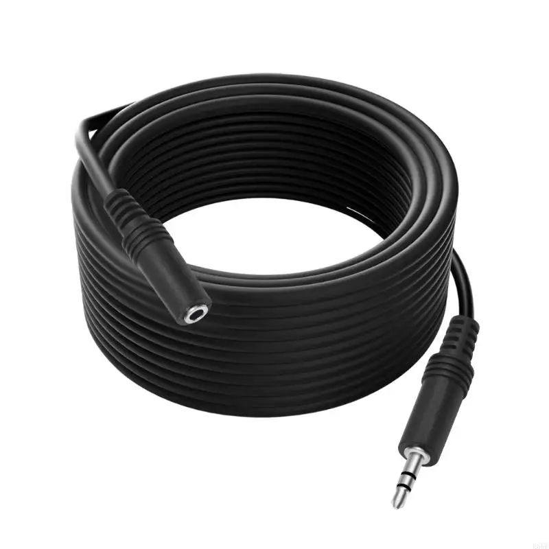 E65E 3.5mm Male to Female Cable HiFi Sound 1/8 TRS Extension Cable Compatible for Smartphones Tablets 19.7in/39.4inch