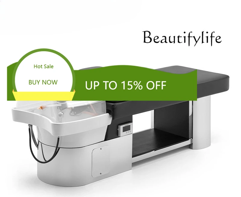 ZQ Barber Shop Shampoo Bed Hair Salon Semi-reclining Shampoo Bed Spa Shop Beauty Hair Shop Special Flush Bed