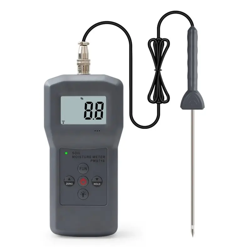 Professional 2X PMS710 Portable Soil Moisture Meter Soil Moisture Analyzer For Concrete, River Sand, Soil, Gypsum