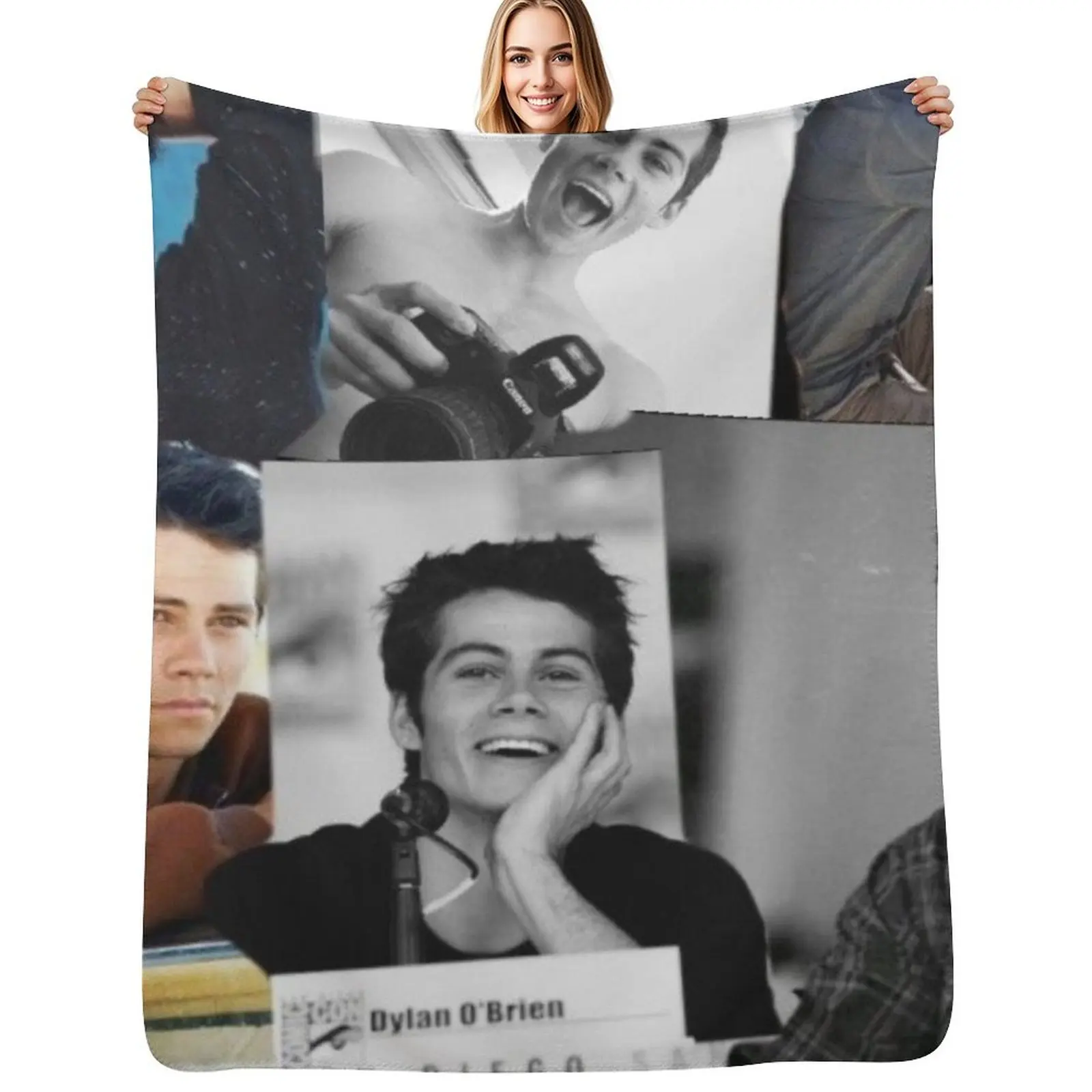 

DYLAN COLLAGE Throw Blanket All Season Lightweight Soft Blanket for Bed