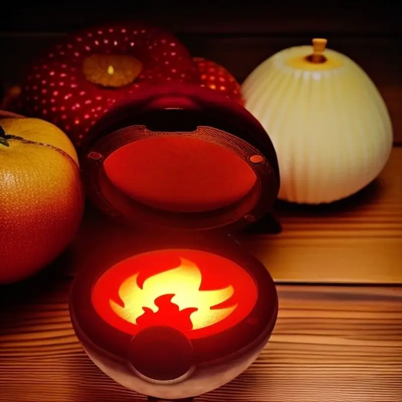 البوكيمون Pokeball ضوء الليل أنيمي ثلاثية الأبعاد سطح المكتب مصباح لتهيئة الجو الكرتون غرفة نوم الأطفال اللمس قابل للتعديل ضوء USB شحن هدية #3