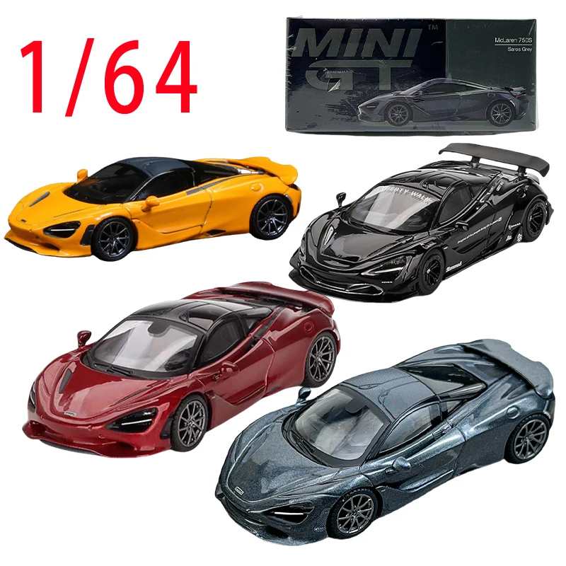 

MINIGT Cars масштаб 1/64 750S модель спортивного автомобиля литой под давлением сплав 720S LB работает черный игрушечный автомобиль модель коллекция дисплей игрушки для мальчиков